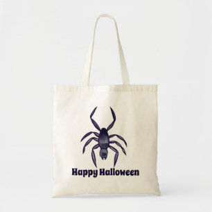 Spooky Halloween Lila Spider Art Tragetasche