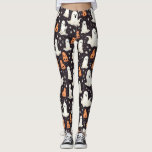 Spooky Halloween Little Ghosts Black Orange White Leggings<br><div class="desc">Bereiten Sie sich auf Halloween mit diesen geistreichen,  spukhaften,  aber niedlichen Halloween-Leggings vor. Diese Leggings sind mit kleinen orangefarbenen und weißen Geistern bedeckt und bringen ein wenig "Geist" in Ihren Halloween-Stil. Erstellt von der einfachen Farmhouse Press.</div>