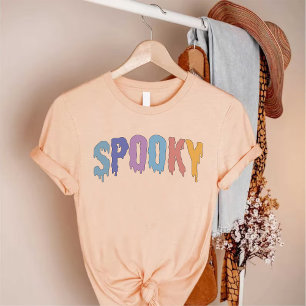 Spooky Halloween Modern Ghost Script Frauen T-Shirt