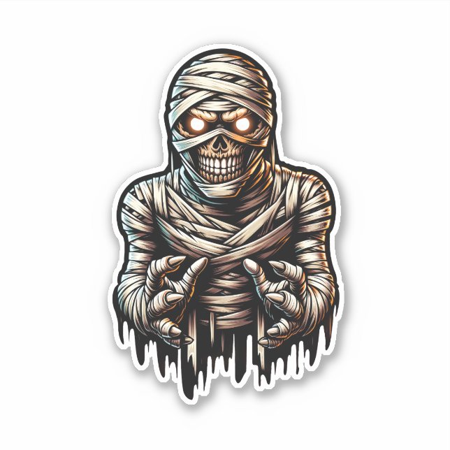 Spooky Halloween-Monster-Aufkleber Aufkleber (Vorderseite)
