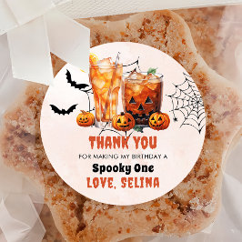 Spooky Halloween Niedlich Ghost Geburtstagsparty Runder Aufkleber