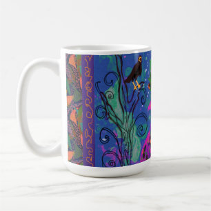 Spooky Halloween Night Charming Hexenkatze Kaffeetasse