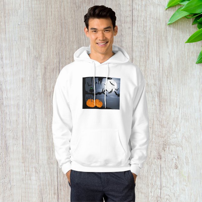 Spooky Halloween Night Szene Hoodie (Von Creator hochgeladen)