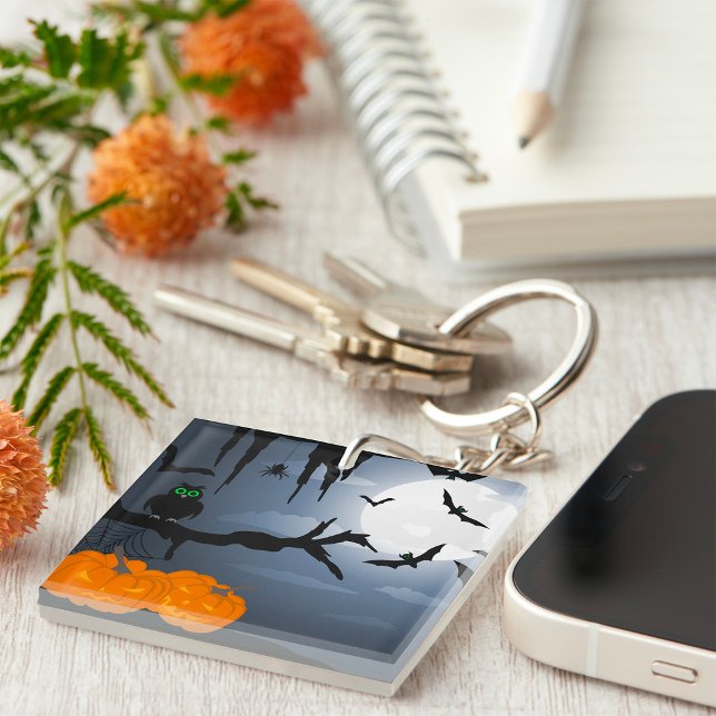 Spooky Halloween Night Szene Schlüsselanhänger (Von Creator hochgeladen)