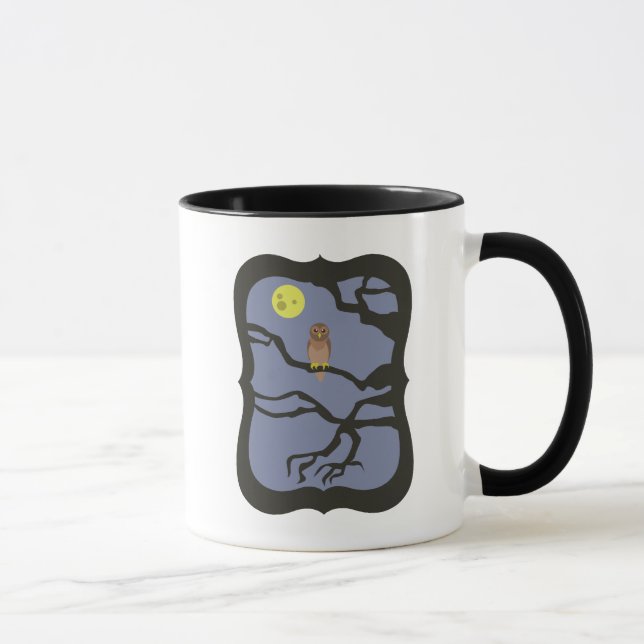 Spooky Halloween Owl Tasse (Rechts)