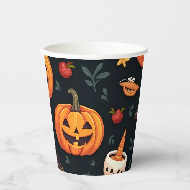Spooky Halloween Papier Cups - Perfekt für Party! Pappbecher (Vorderseite)