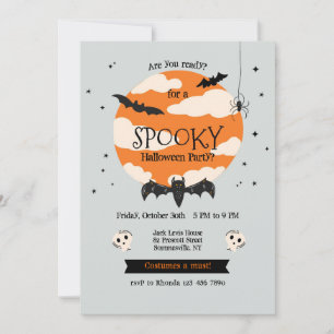 Spooky-Halloween-Party Einladung