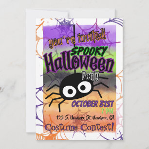 Spooky-Halloween-Party Einladung