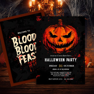Spooky-Halloween-Party Einladung