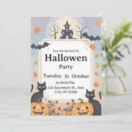 Spooky Halloween-Party Einladung | Bearbeiten von