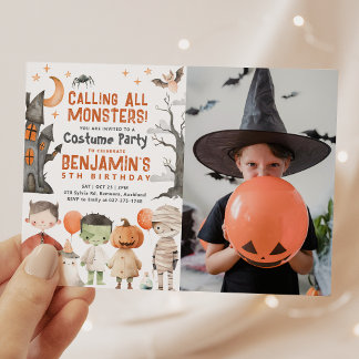 Spooky Halloween Party Foto Einladung