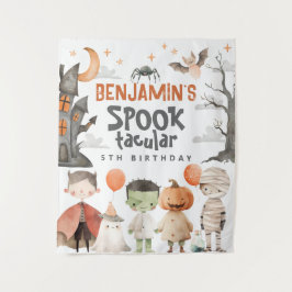 Spooky Halloween Party Hintergrund Wandteppich