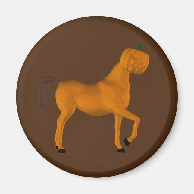 Spooky Halloween Pferd Magnet (Vorne)