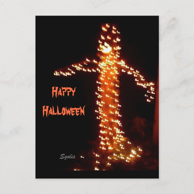 Spooky Halloween Postcard Postkarte (Vorderseite)
