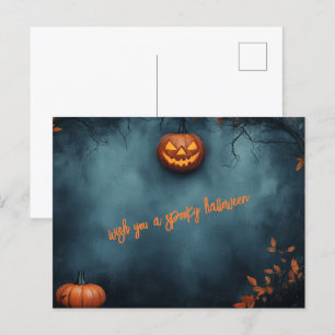 Spooky Halloween Postkarte