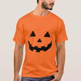 Spooky Halloween Pumpkin Face T-Shirt