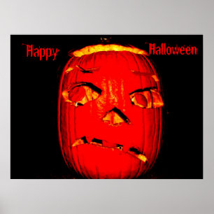 SPOOKY HALLOWEEN PUMPKIN POSTER