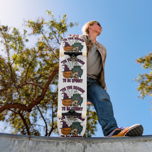 Spooky Halloween Pumpkin Skateboard (Außenbereich 1)