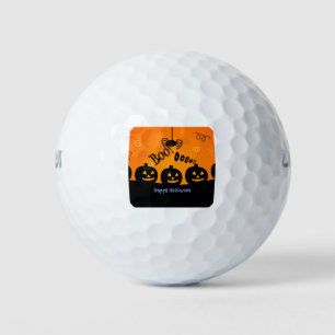 Spooky Halloween Pumpkins Jack-o-Lanterns Golfball