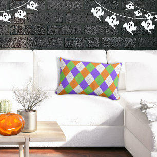 Spooky Halloween Raute Weiße Kissen Kissen
