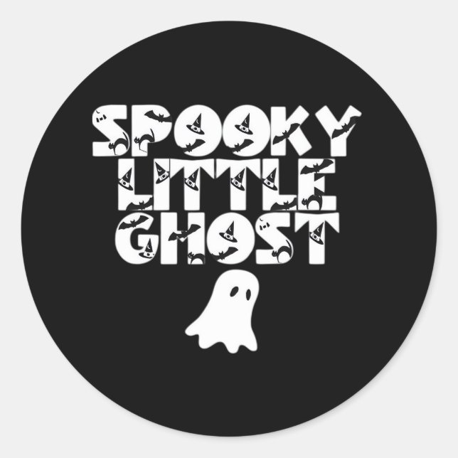 Spooky Halloween Runder Aufkleber (Vorderseite)