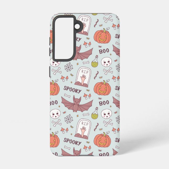 Spooky Halloween Samsung Galaxy Hülle (Rückseite)