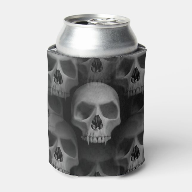 Spooky Halloween-Schädel Dosenkühler (Kanne Vorderseite)