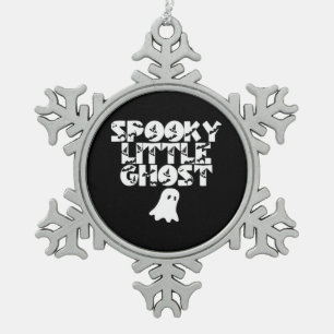 Spooky Halloween Schneeflocken Zinn-Ornament