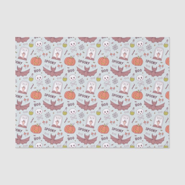 Spooky Halloween Seidenpapier (Vorderseite)