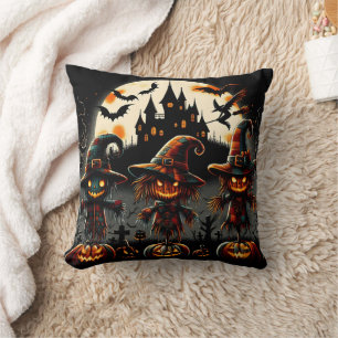 Spooky Halloween-Skareken bewachen den Friedhof Kissen