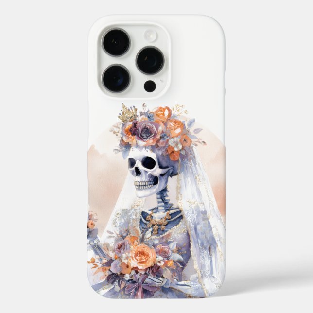 Spooky Halloween Skeleton iPhone Fall 16 Pro Hülle (Rückseite)
