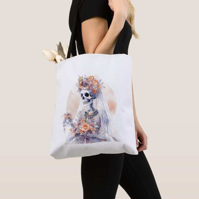 Spooky Halloween Skeleton Tote Bag Tasche (Von Nahem)