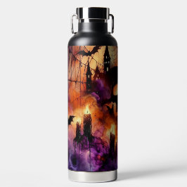 SPOOKY  HALLOWEEN SKULL CANDLES BATS & SPIDERS TRINKFLASCHE