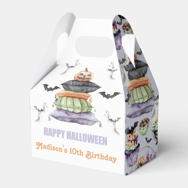 Spooky Halloween Sleepover Danke Geschenkschachtel (Vorderseite)