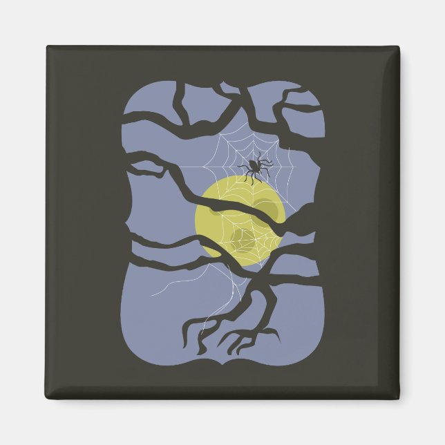Spooky Halloween Spider Magnet (Vorne)