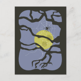 Spooky Halloween Spider Postkarte