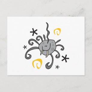 Spooky Halloween Spider Postkarte