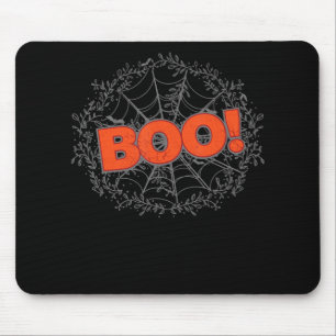 Spooky Halloween Spider Web Boo Geschenkidee Mousepad