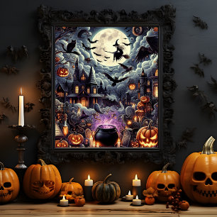 Spooky Halloween Spuk Halloween-Saison Poster
