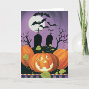 Spooky Halloween Spuk House Karte