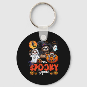 Spooky Halloween Squad Drei Horror Sloths Cosplay Schlüsselanhänger