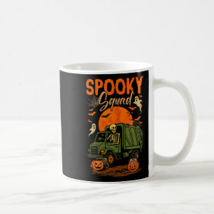 Spooky Halloween Squad Skeleton Driving Garbage Tr Kaffeetasse