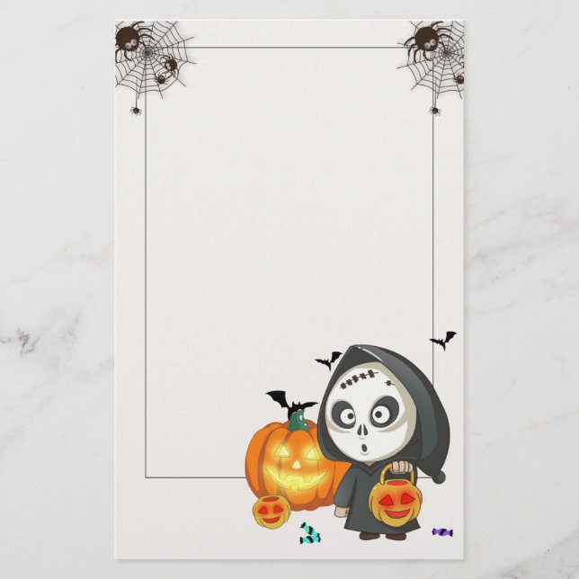Spooky Halloween Stationery Paper Briefpapier (Vorderseite)