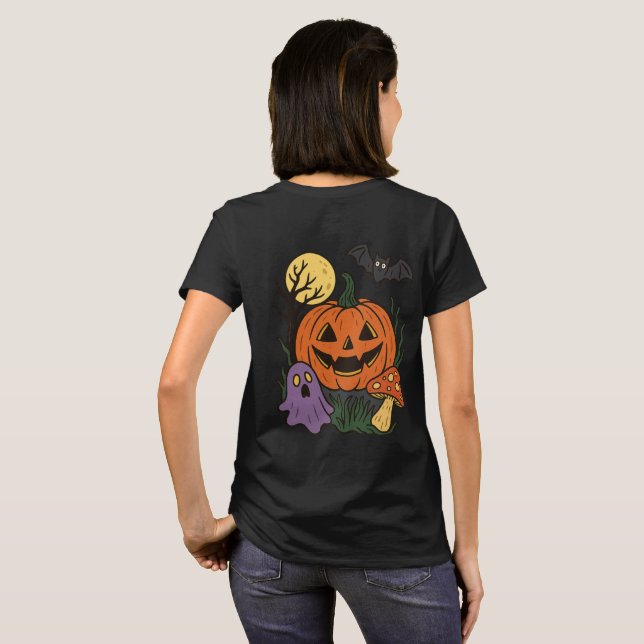 Spooky Halloween T-Shirt (Schwarz voll)