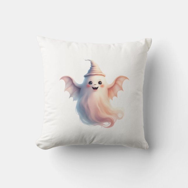 Spooky Halloween T - Shirt - Funny Ghost Kissen (Vorderseite)
