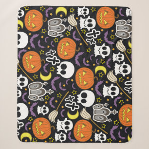 Spooky Halloween: Thematisches Hintergrunddesign. Sherpadecke