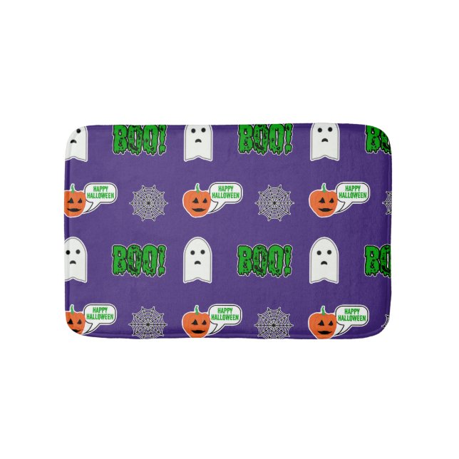Spooky Halloween Theme Badematte (Vorderseite)