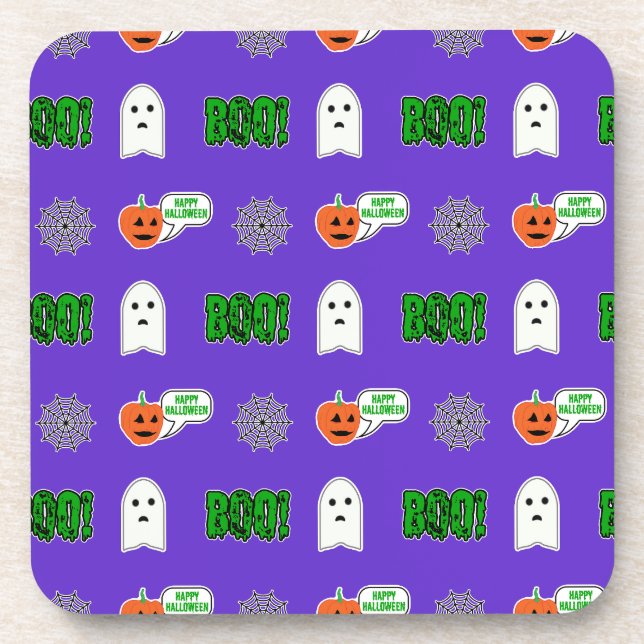 Spooky Halloween Theme Getränkeuntersetzer (Vorderseite)