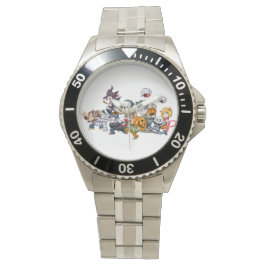 Spooky Halloween Timekeeper: Stainless Steel Armbanduhr