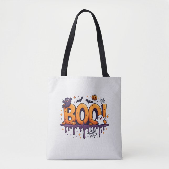Spooky Halloween Tote Bag | Fun Trick oder Treat D Tasche (Vorderseite)